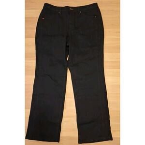 Peace Love World Womens Peached Jeans Black Size 10